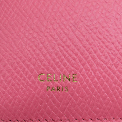 CELINE セリーヌ ロゴ カードケース レザー レディース 中古