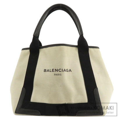 BALENCIAGA バレンシアガ 339933 ネイビーカバスS トートバッグ キャンバス レディース 中古