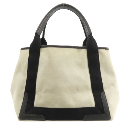 BALENCIAGA バレンシアガ 339933 ネイビーカバスS トートバッグ キャンバス レディース 中古