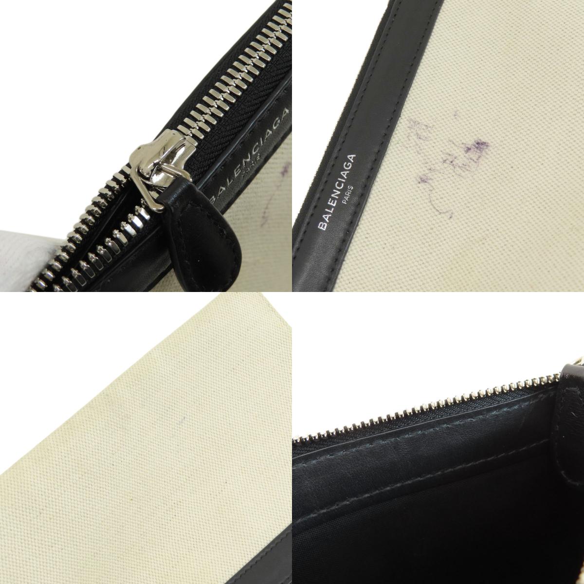 BALENCIAGA バレンシアガ 339933 ネイビーカバスS トートバッグ キャンバス レディース 中古