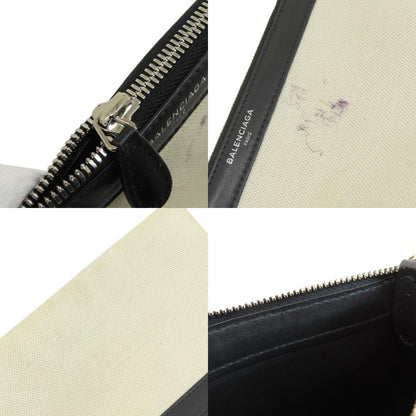 BALENCIAGA バレンシアガ 339933 ネイビーカバスS トートバッグ キャンバス レディース 中古