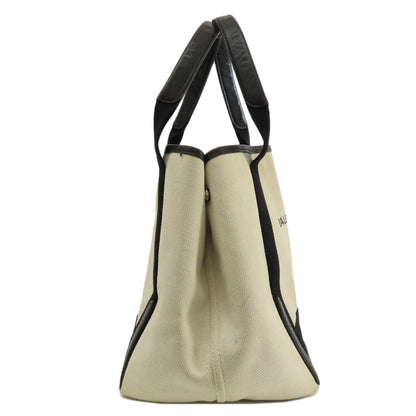 BALENCIAGA バレンシアガ 339933 ネイビーカバスS トートバッグ キャンバス レディース 中古