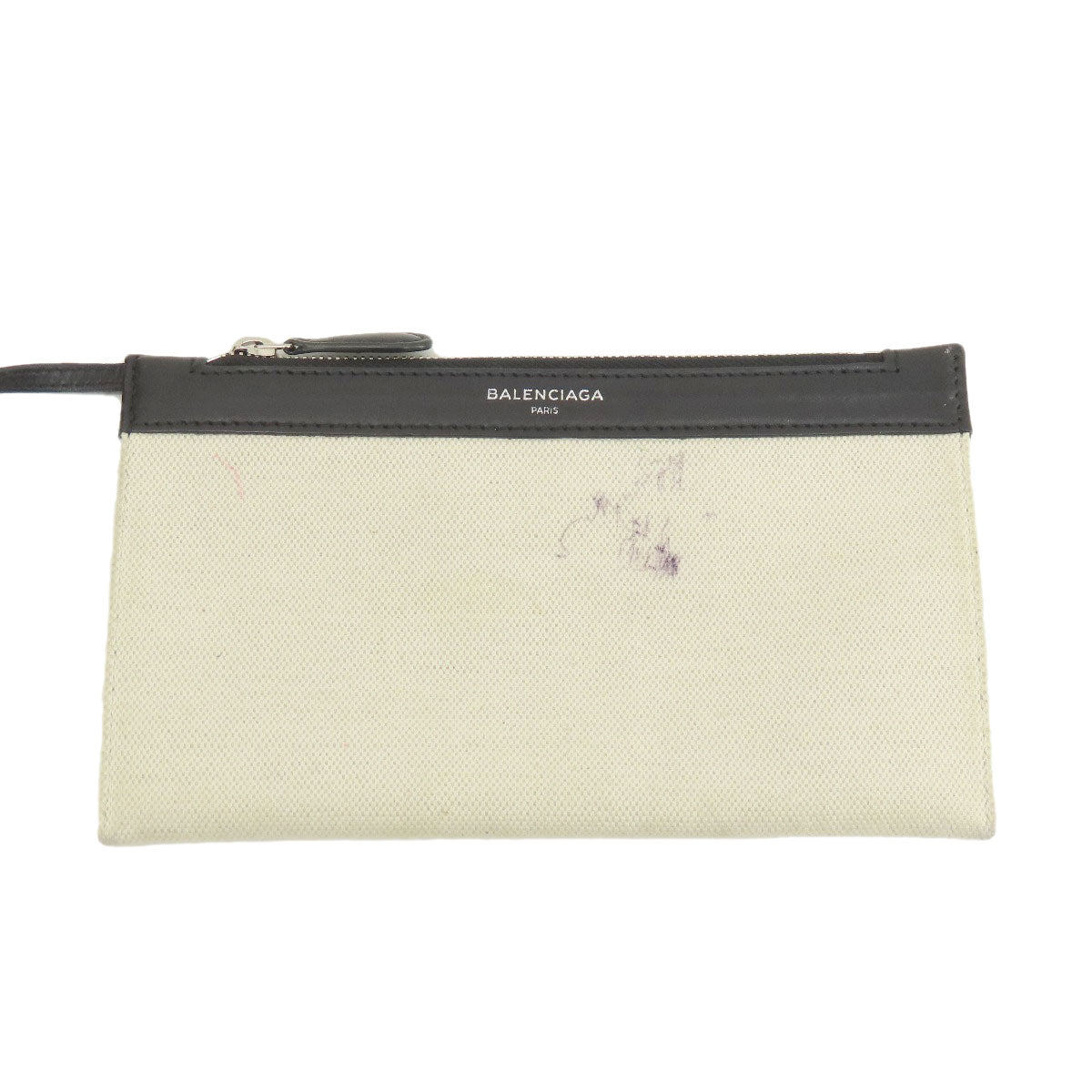 BALENCIAGA バレンシアガ 339933 ネイビーカバスS トートバッグ キャンバス レディース 中古