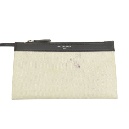 BALENCIAGA バレンシアガ 339933 ネイビーカバスS トートバッグ キャンバス レディース 中古