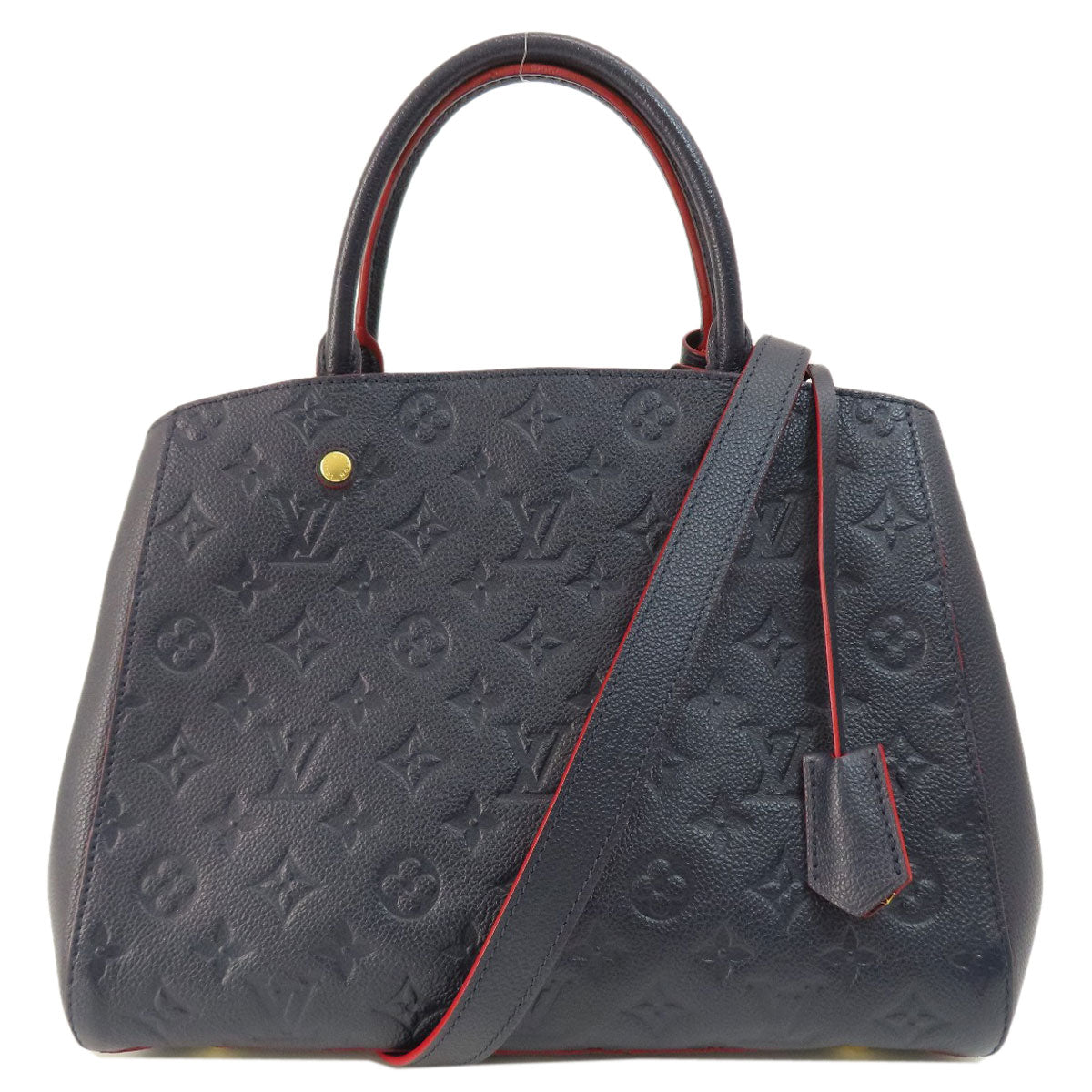 LOUIS VUITTON ルイヴィトン M42746 モンテーニュMM マリーヌルージュ ハンドバッグ アンプラント レディース 中古