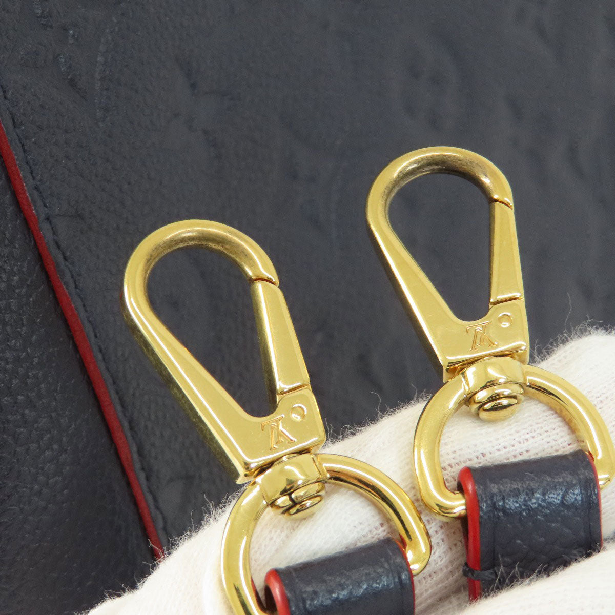 LOUIS VUITTON ルイヴィトン M42746 モンテーニュMM マリーヌルージュ ハンドバッグ アンプラント レディース 中古