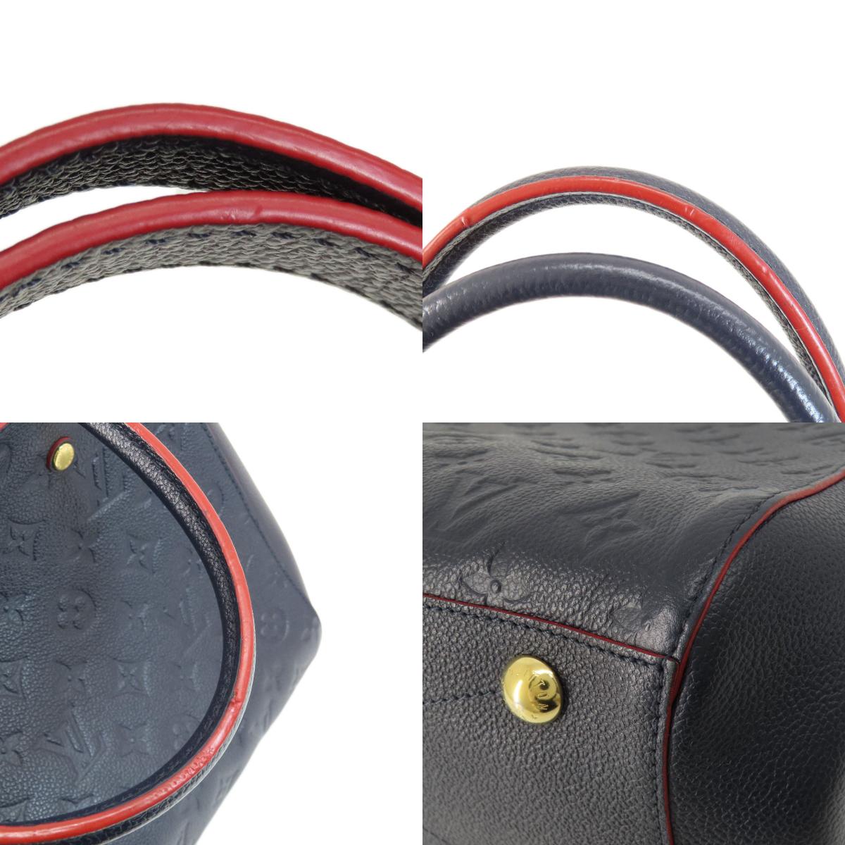 LOUIS VUITTON ルイヴィトン M42746 モンテーニュMM マリーヌルージュ ハンドバッグ アンプラント レディース 中古
