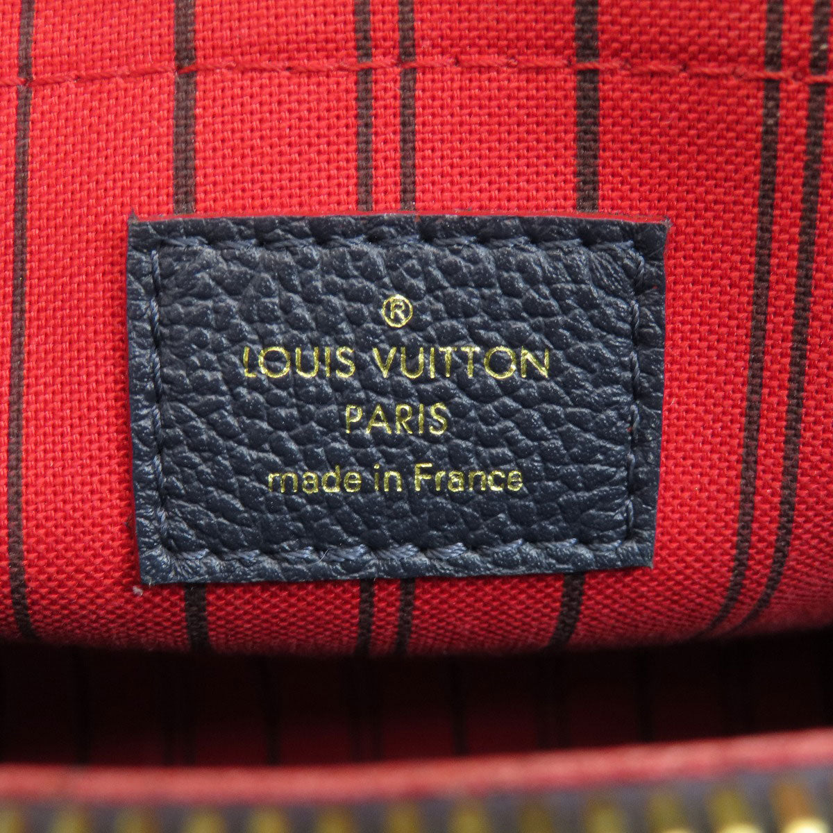 LOUIS VUITTON ルイヴィトン M42746 モンテーニュMM マリーヌルージュ ハンドバッグ アンプラント レディース 中古