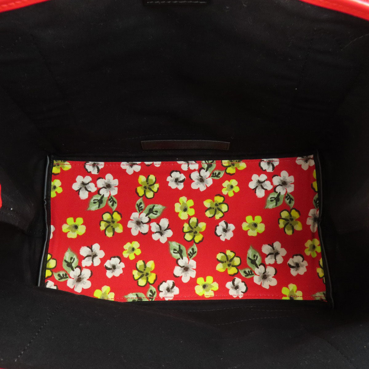 BALENCIAGA バレンシアガ 329933 ネイビーカバス フラワーモチーフ ハンドバッグ キャンバス レディース 中古