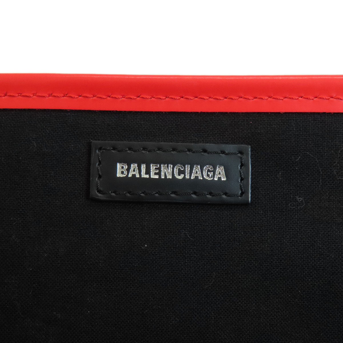 BALENCIAGA バレンシアガ 329933 ネイビーカバス フラワーモチーフ ハンドバッグ キャンバス レディース 中古