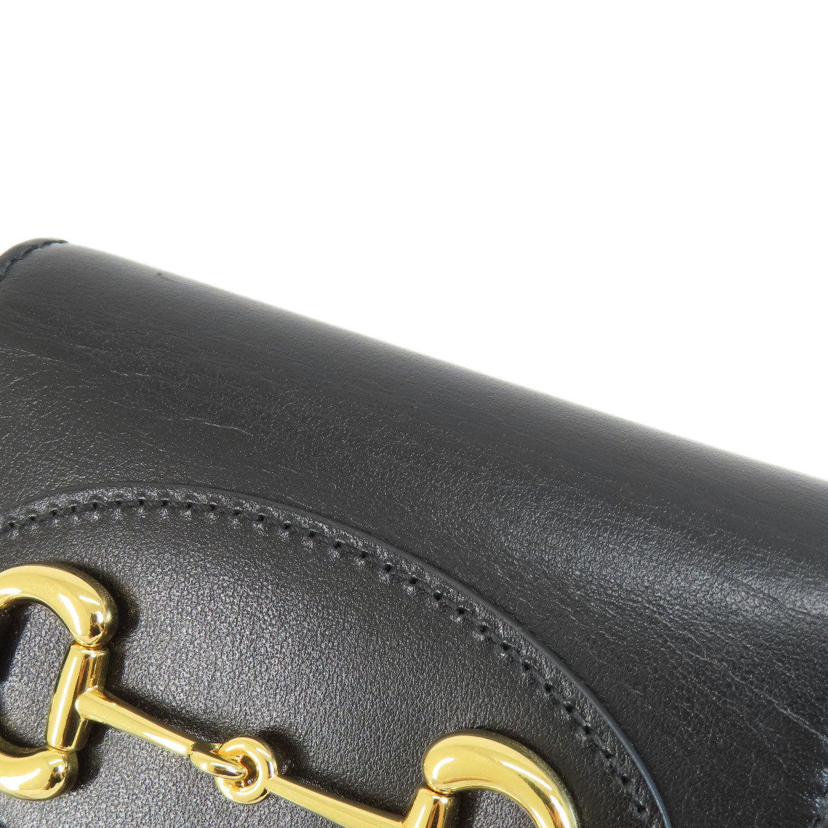 GUCCI グッチ 621887 ホースビット 二つ折り財布（小銭入れあり） レザー レディース 中古