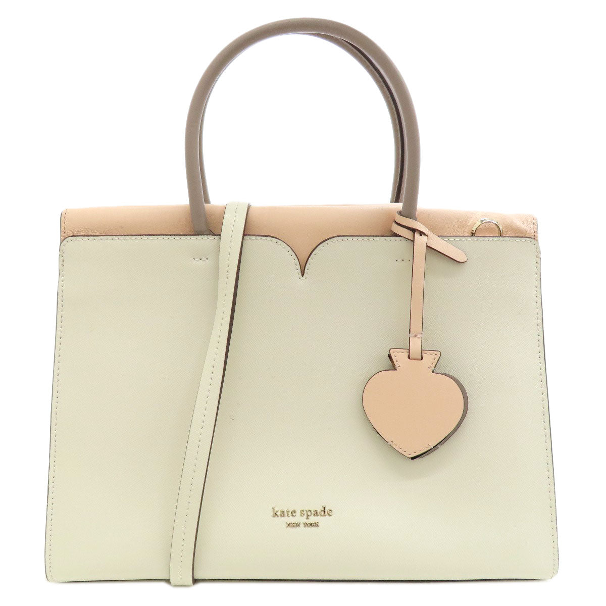 kate spade ケイトスペード ロゴ 2WAY ハンドバッグ レザー レディース 中古