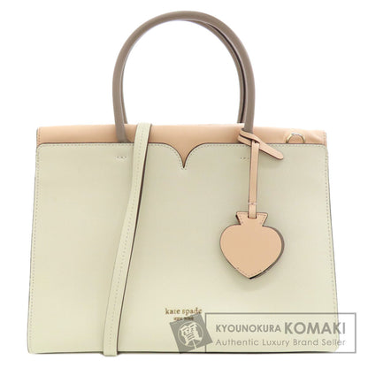 kate spade ケイトスペード ロゴ 2WAY ハンドバッグ レザー レディース 中古