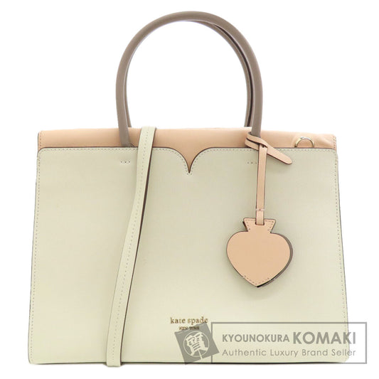 kate spade ケイトスペード ロゴ 2WAY ハンドバッグ レザー レディース 中古