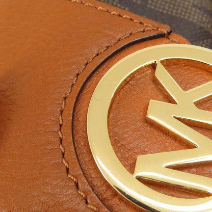 Michael Kors マイケルコース MKシグネチャー ショルダーバッグ レザー レディース 中古