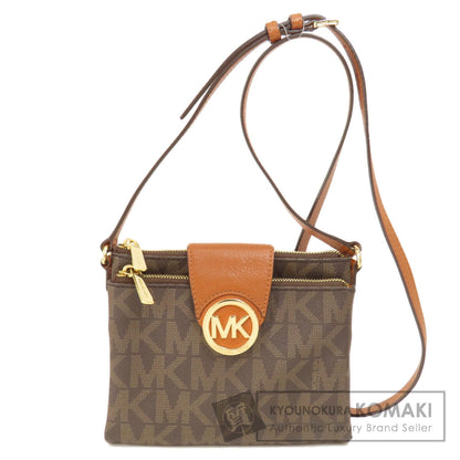 Michael Kors マイケルコース MKシグネチャー ショルダーバッグ レザー レディース 中古