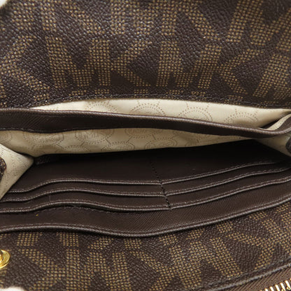 Michael Kors マイケルコース MKシグネチャー ショルダーバッグ レザー レディース 中古