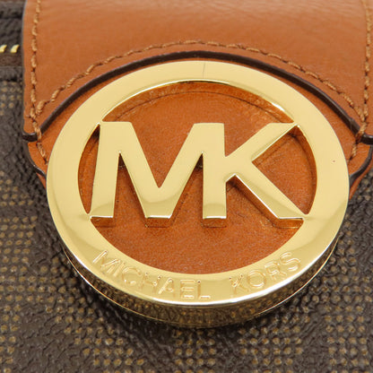 Michael Kors マイケルコース MKシグネチャー ショルダーバッグ レザー レディース 中古