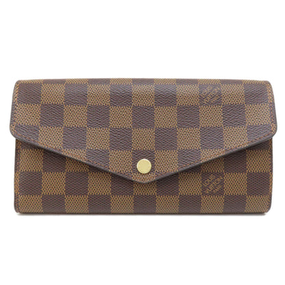 LOUIS VUITTON ルイヴィトン N63209 ポルトフォイユ・サラ 長財布（小銭入れあり） ダミエキャンバス レディース 中古