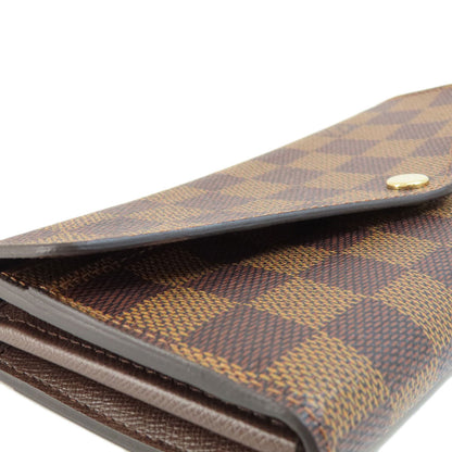 LOUIS VUITTON ルイヴィトン N63209 ポルトフォイユ・サラ 長財布（小銭入れあり） ダミエキャンバス レディース 中古