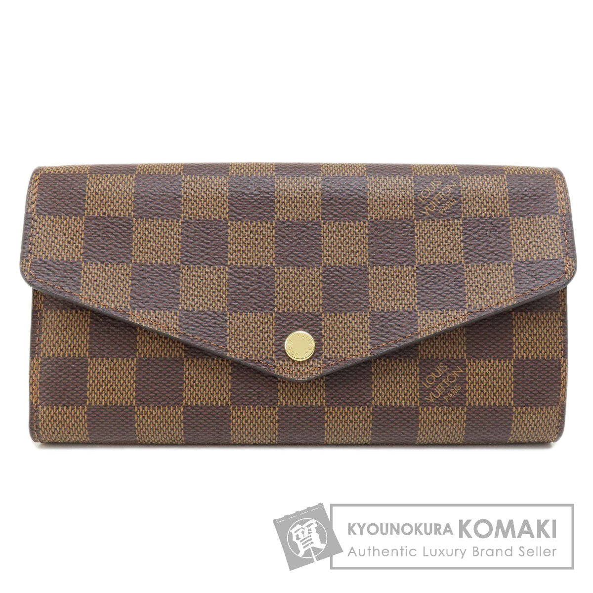 LOUIS VUITTON ルイヴィトン N63209 ポルトフォイユ・サラ 長財布（小銭入れあり） ダミエキャンバス レディース 中古