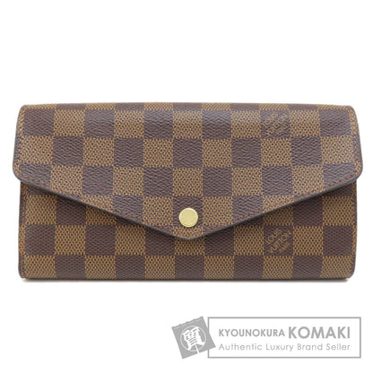 LOUIS VUITTON ルイヴィトン N63209 ポルトフォイユ・サラ 長財布（小銭入れあり） ダミエキャンバス レディース 中古