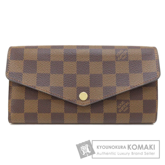LOUIS VUITTON ルイヴィトン N63209 ポルトフォイユ・サラ 長財布（小銭入れあり） ダミエキャンバス レディース 中古