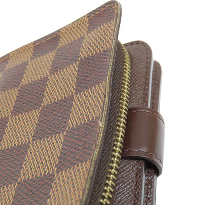 LOUIS VUITTON ルイヴィトン M61668 コンパクト・ジップ 二つ折り財布（小銭入れあり） ダミエキャンバス レディース 中古