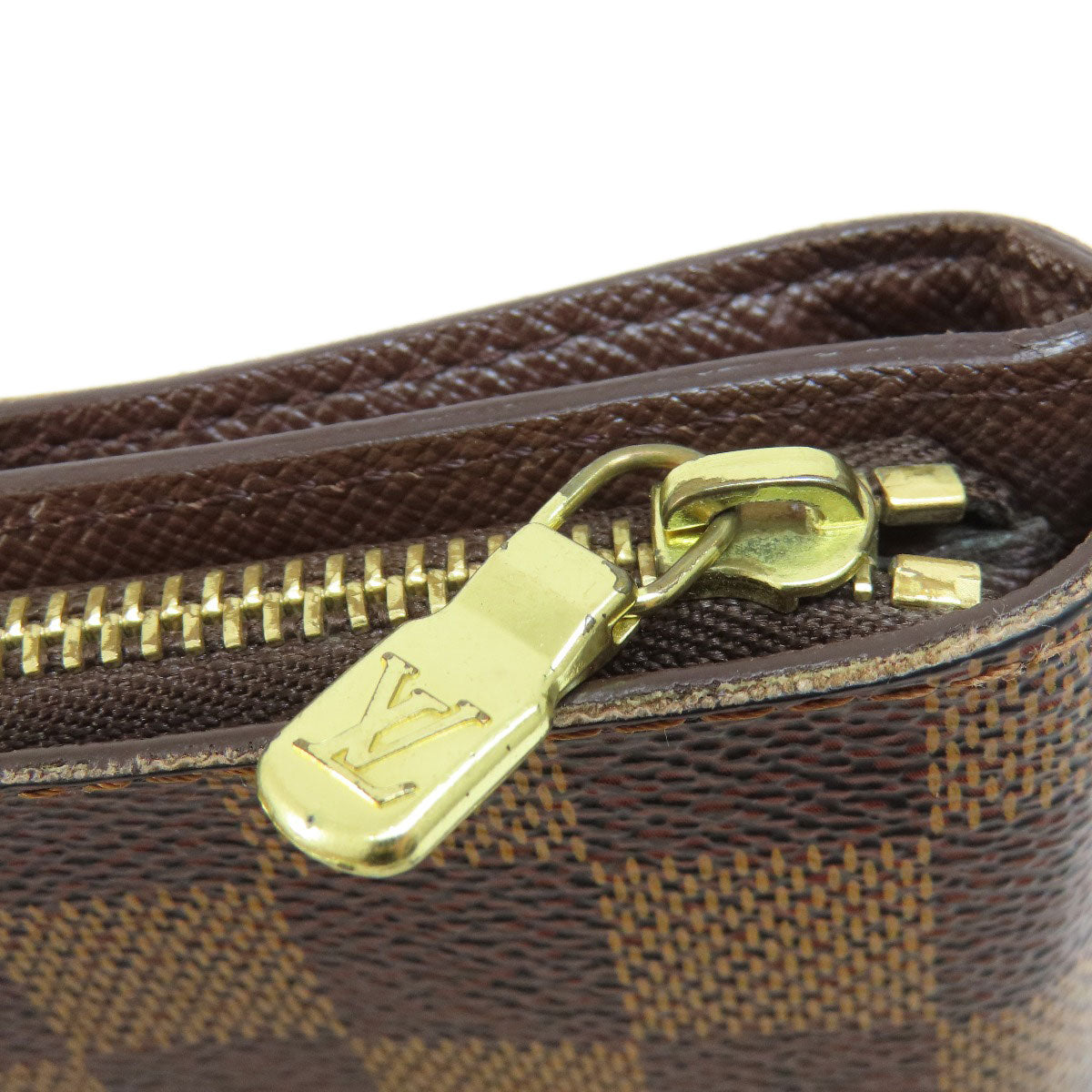 LOUIS VUITTON ルイヴィトン M61668 コンパクト・ジップ 二つ折り財布（小銭入れあり） ダミエキャンバス レディース 中古