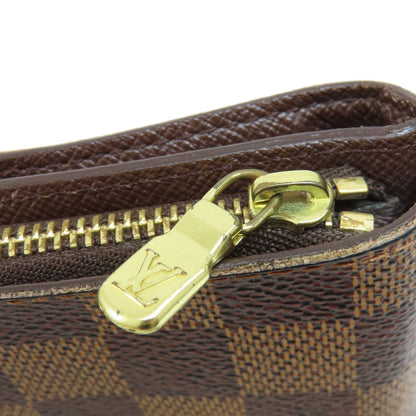 LOUIS VUITTON ルイヴィトン M61668 コンパクト・ジップ 二つ折り財布（小銭入れあり） ダミエキャンバス レディース 中古
