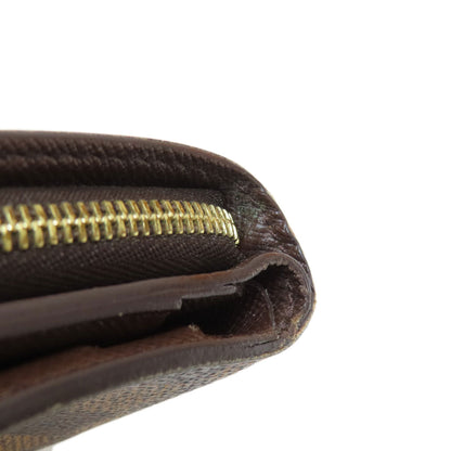 LOUIS VUITTON ルイヴィトン M61668 コンパクト・ジップ 二つ折り財布（小銭入れあり） ダミエキャンバス レディース 中古