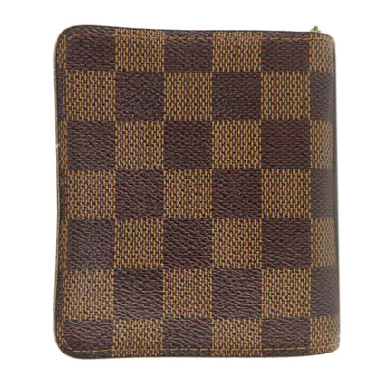 LOUIS VUITTON ルイヴィトン M61668 コンパクト・ジップ 二つ折り財布（小銭入れあり） ダミエキャンバス レディース 中古