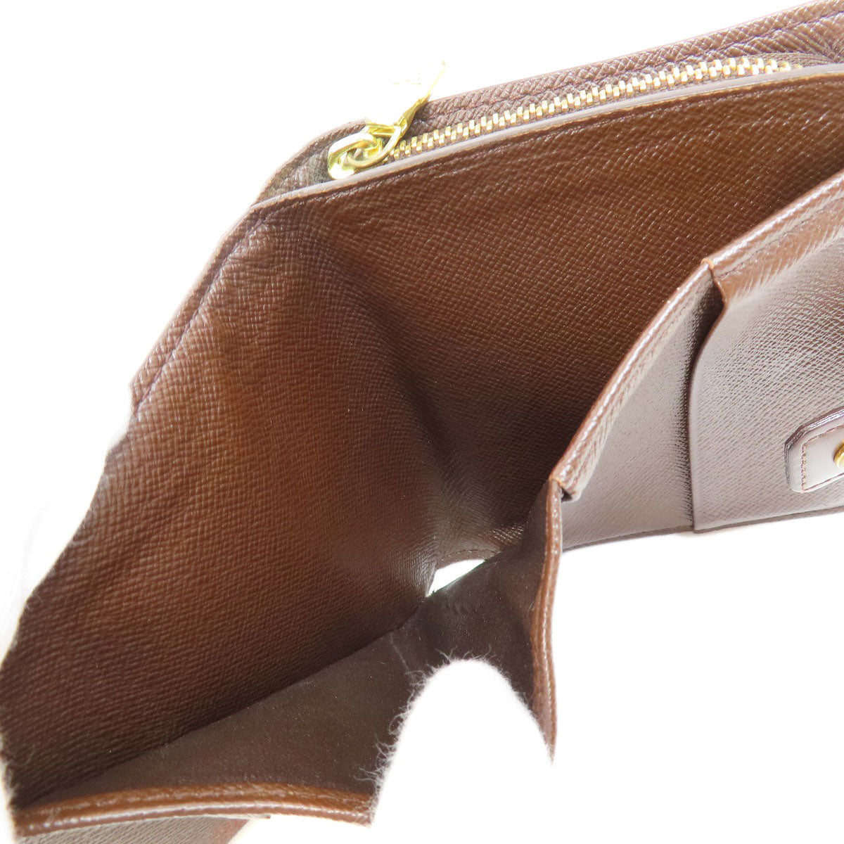 LOUIS VUITTON ルイヴィトン M61668 コンパクト・ジップ 二つ折り財布（小銭入れあり） ダミエキャンバス レディース 中古