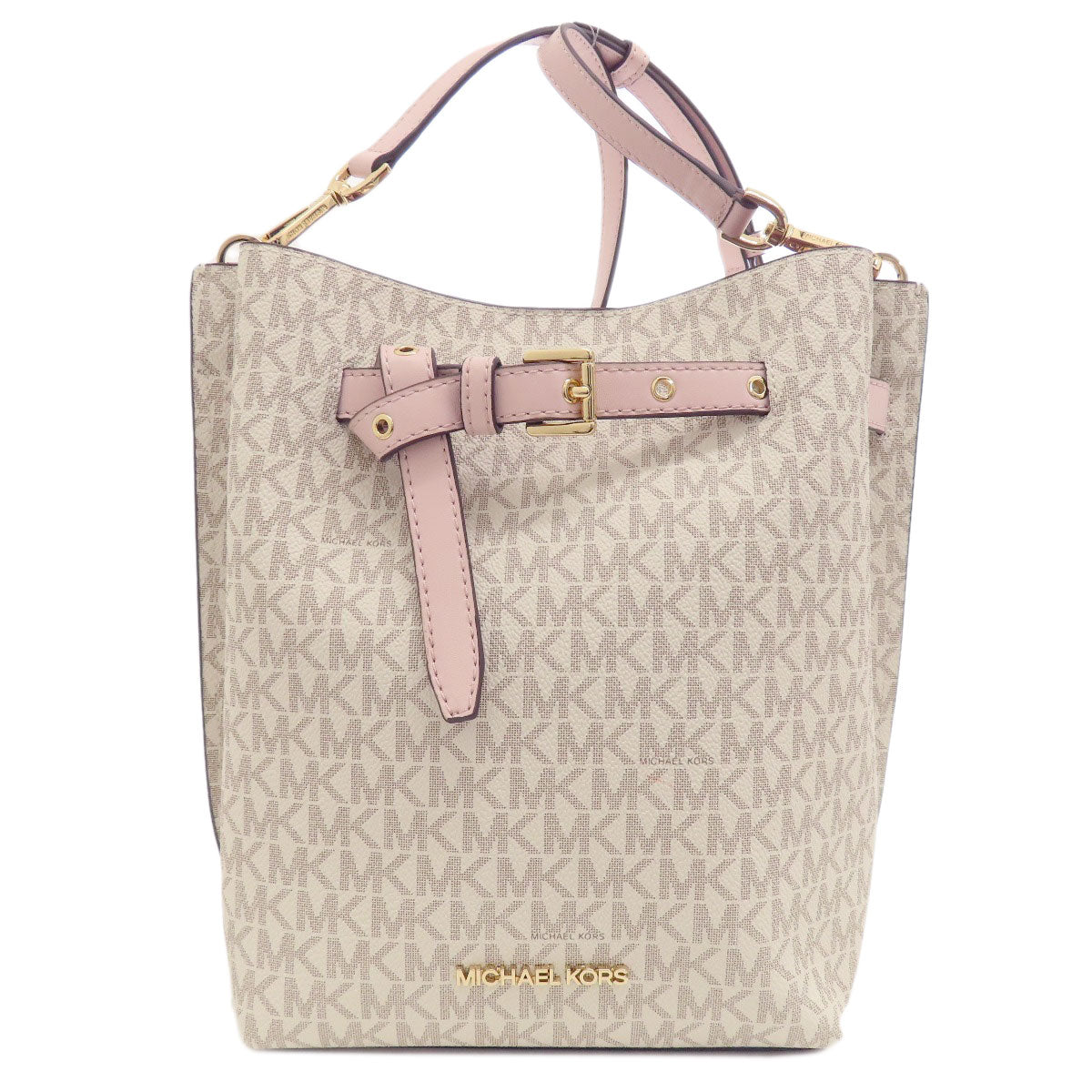 Michael Kors マイケルコース エミリア MKシグネチャー ショルダーバッグ PVC レディース 中古