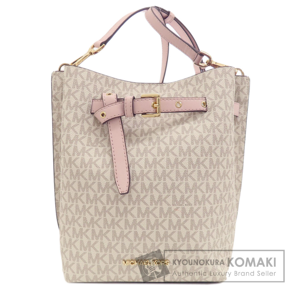 Michael Kors マイケルコース エミリア MKシグネチャー ショルダーバッグ PVC レディース 中古