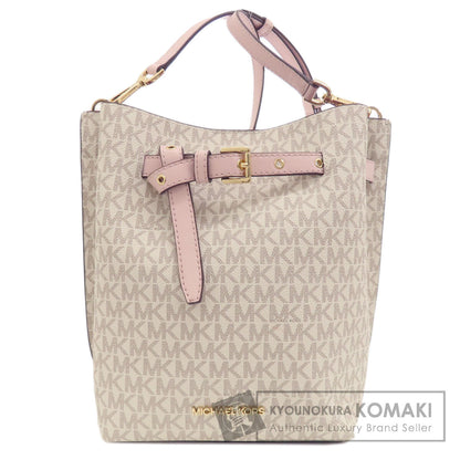 Michael Kors マイケルコース エミリア MKシグネチャー ショルダーバッグ PVC レディース 中古