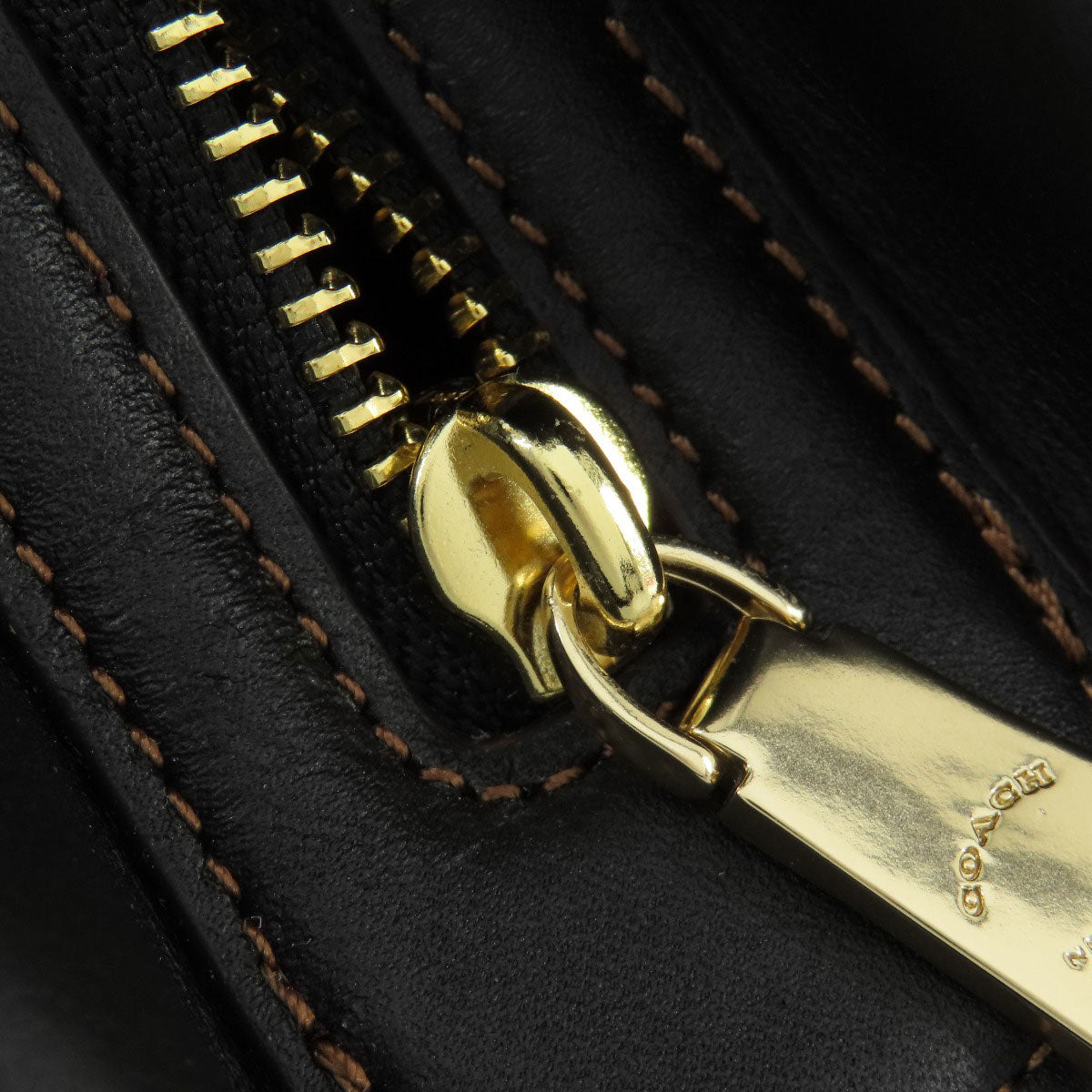 COACH コーチ F27575 ロゴ金具 トートバッグ キャンバス レディース 中古
