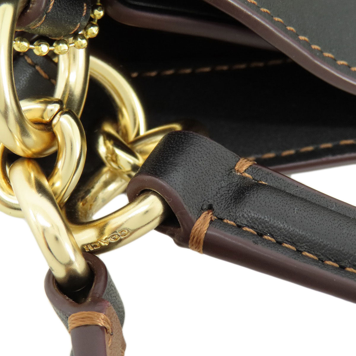 COACH コーチ F27575 ロゴ金具 トートバッグ キャンバス レディース 中古