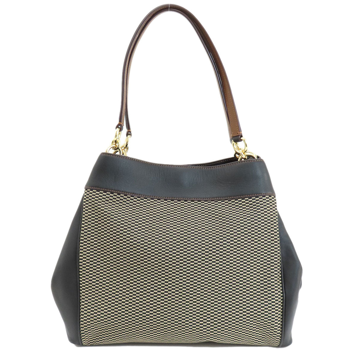 COACH コーチ F27575 ロゴ金具 トートバッグ キャンバス レディース 中古