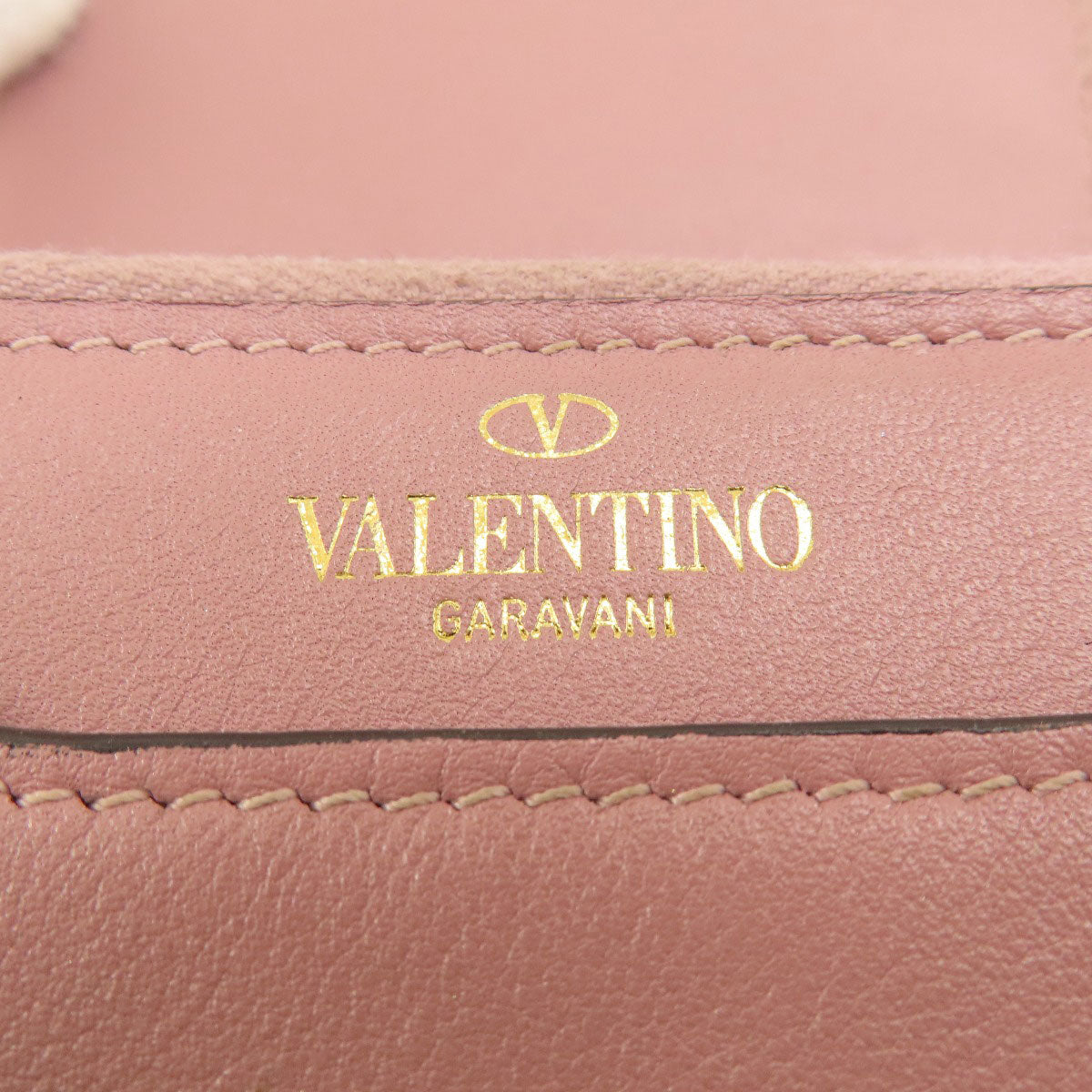 VALENTINO GARAVANI ヴァレンチノガラバーニ スタッズ 二つ折り財布（小銭入れあり） レザー レディース 中古