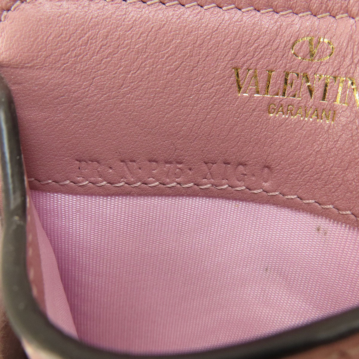 VALENTINO GARAVANI ヴァレンチノガラバーニ スタッズ 二つ折り財布（小銭入れあり） レザー レディース 中古