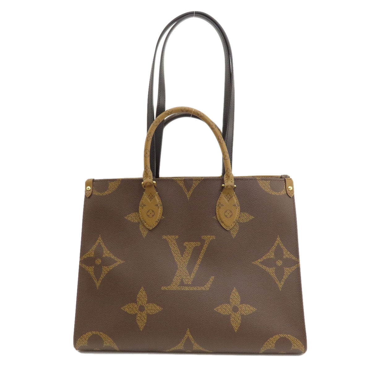 LOUIS VUITTON ルイヴィトン M45321 オンザゴーMM モノグラムジャイアント トートバッグ モノグラムリバース レディース 中古