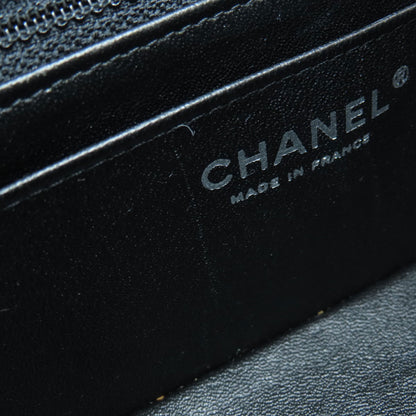 CHANEL シャネル チェーンショルダー マトラッセ シルバー金具 ショルダーバッグ ラムスキン レディース 中古