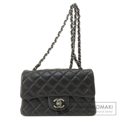 CHANEL シャネル チェーンショルダー マトラッセ シルバー金具 ショルダーバッグ ラムスキン レディース 中古