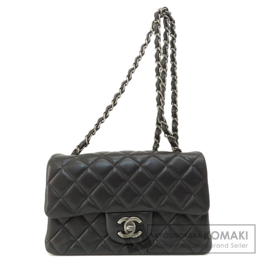 CHANEL シャネル チェーンショルダー マトラッセ シルバー金具 ショルダーバッグ ラムスキン レディース 中古