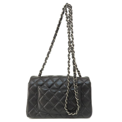 CHANEL シャネル チェーンショルダー マトラッセ シルバー金具 ショルダーバッグ ラムスキン レディース 中古