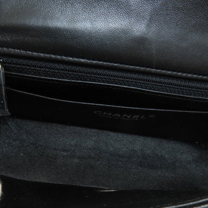 CHANEL シャネル チェーンショルダー マトラッセ シルバー金具 ショルダーバッグ ラムスキン レディース 中古