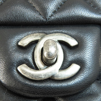 CHANEL シャネル チェーンショルダー マトラッセ シルバー金具 ショルダーバッグ ラムスキン レディース 中古