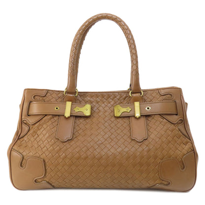 BOTTEGA VENETA ボッテガヴェネタ イントレチャート トートバッグ レザー レディース 中古