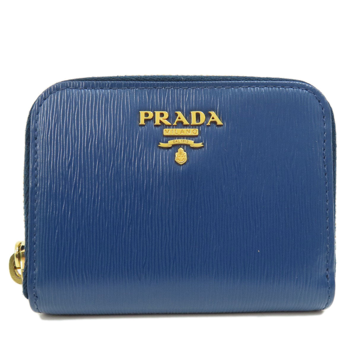 PRADA プラダ サフィアーノ ロゴ金具 コインケース レザー レディース 中古